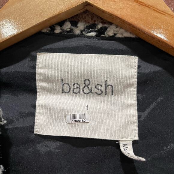 ba&sh Icare Cardigan in Black and White Size 1 or Small - Picture 6 of 9